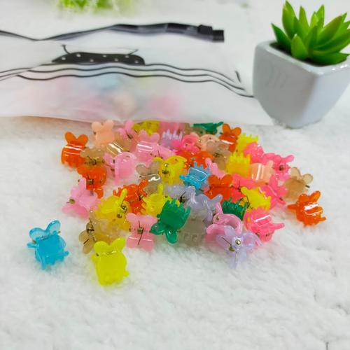 Foto Produk Jepit Rambut Anak Mini Lucu isi 50pcs Jepitan Rambut Korea Kecil - KELINCI dari MyNoona Toona