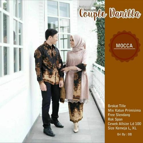Foto Produk Batik Couple Terbaru Baju Kebaya Brokat Modern Kemeja Pria Terbaru - Mocca dari MELYSA BATIK
