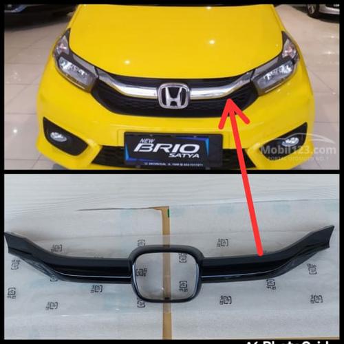 Foto Produk List grill depan new brio RS 2018 2019 2020 warna hitam original honda dari Auto oto mobil