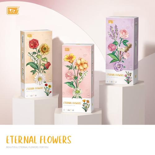 Gambar Brick Nano Block Loz 1657 -1659 Flowers Plant Series - Set 1657-58-59 dari detoyzz Kota Batam Tokopedia