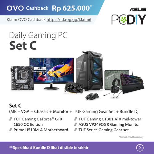 Foto Produk PBA ASUS Powered By ASUS - Daily Gaming PC set package ABC GTX 1650 OC - set C + D dari YOUNGS COMPUTER