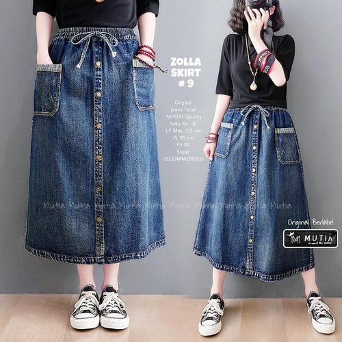 Jual ZOLLA SKIRT#9 ROK JEANS WANITA 