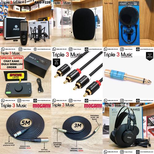 Foto Produk Paket Recording Audient Evo 4 with AKG dari triple3music