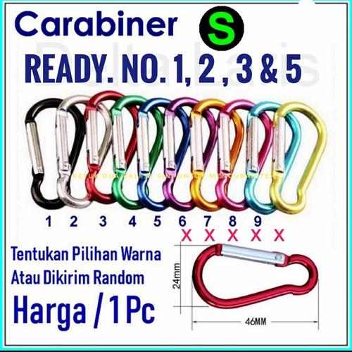 Jual Carabiner Aluminium S Gantungan 