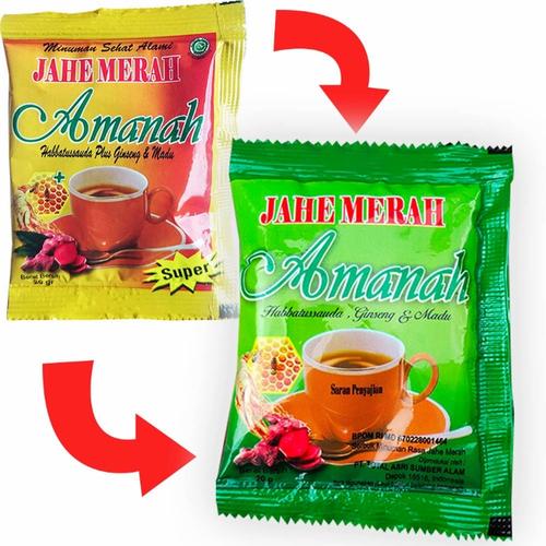 Foto Produk Jahe Merah Amanah AMH 1 renceng isi 12 sachet - Hijau dari juanda depok store