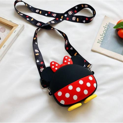 Foto Produk Semua Gratis - Tas Selempang Anak / Tas Anak Jelly Rubber Karakter - Minnie Bulat dari Semua Gratis