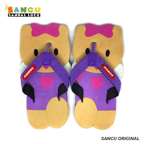 Foto Produk Sancu Sandal Anak Lucu Bergambar Kitty Ungu - 21 dari Sancu Official
