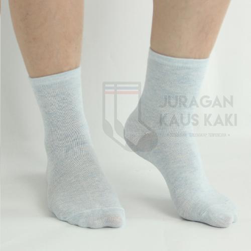 Foto Produk Kaos Kaki Wanita Panjang Polos Long Socks Katun Impor Grosir Termurah - Biru Muda dari Juragan kaus kaki