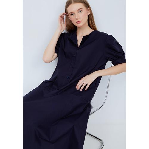 Jual Cotton Dress Shirt Dress - Midi 