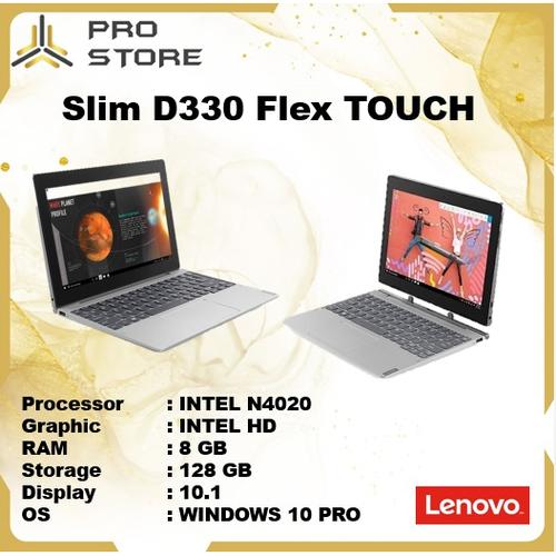 Foto Produk Lenovo Slim D330 Flex TOUCH N4020 8GB 128GB/256GB W10Pro 10.1 - 128GB dari ProStoreComputer