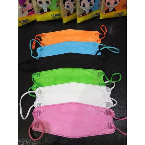 Gambar Masker Anak KF94 Polos i-Care 3D Evo Stereoscopic Fish Isi 10Pc - Putih dari WMRACING Jakarta Utara Tokopedia