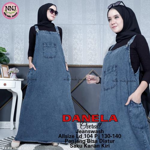 Jual DANELA OVERALL JEANS WASH SNOW 