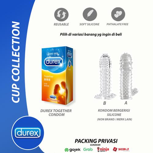 Foto Produk Kondom Bergerigi Bisa dipakai ulang Reusable aman durex sutra pelumas - TIPE A dari TOKO PAK BOSS