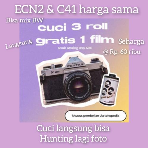 Jual Jasa Develop & Scan / Cuci Roll Film Kamera analog 35 mm ECN