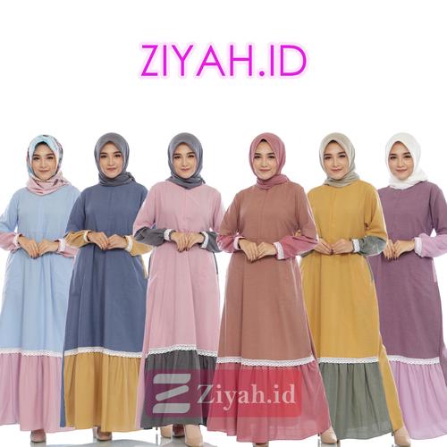 Gambar Ziyah.id Gamis Hamidah Casual Daily - PinkXabu, L dari Ziyahid Kota Bandung Tokopedia