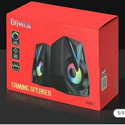 Gambar Gamen GS1 Double Port Input RGB Gaming 6W PowerFull Multimedia Speaker dari Bom Acc Depok Kota Depok Tokopedia