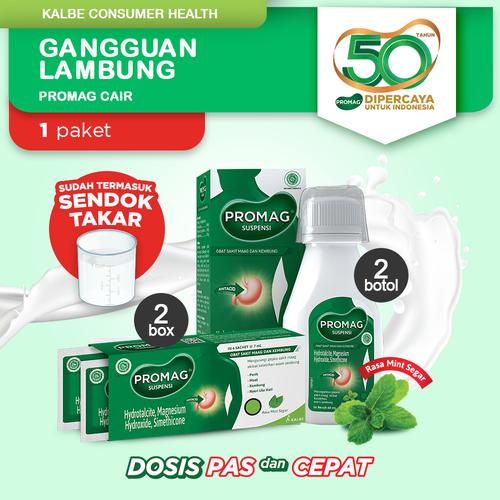 Foto Produk Promag Cair (Sirup Suspensi) Obat Maag dan Kembung (Botol & Sachet) dari Kalbe Consumer Health