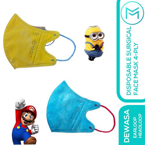 Foto Produk Masker Duckbill Maskit Cartoon Series - Duckbill Tali Warna - Mario Bros, Earloop dari Maskit Store