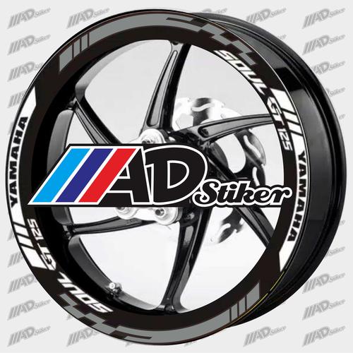 Jual STIKER LIST VELG YAMAHA MIO SOUL GT 125 - Abu-abu, 1 velg soul gt