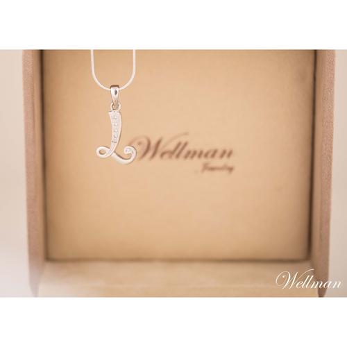 Jual Diamond Initial Pendant - Kota 