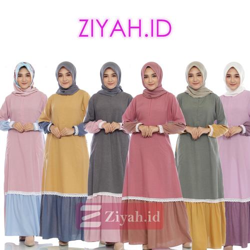 Gambar Ziyah.id Gamis 12 Color Hamidah Daily Muslim - PinkXBrown, XL dari Ziyahid Kota Bandung Tokopedia