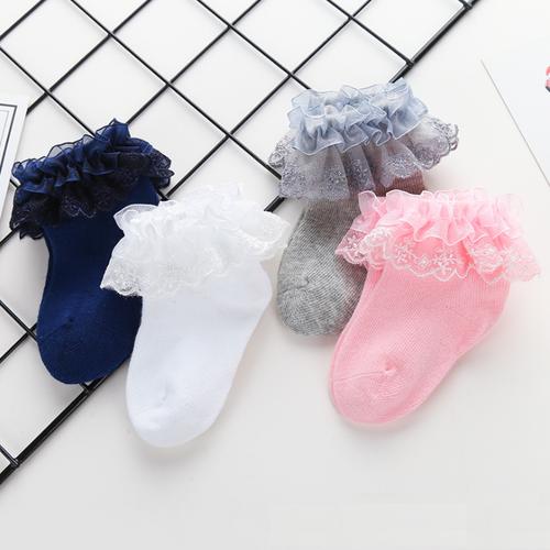 Gambar Kaos Kaki Bayi Perempuan Renda Cantik / Kaos Kaki Anak Perempuan - Abu-abu dari M&K ( Mom & Kids) Jakarta Utara Tokopedia
