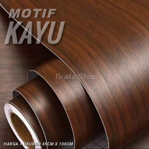 Grafa Sticker Jual Stiker meja pintu dapur furniture sticker motif serat kayu - motif ...