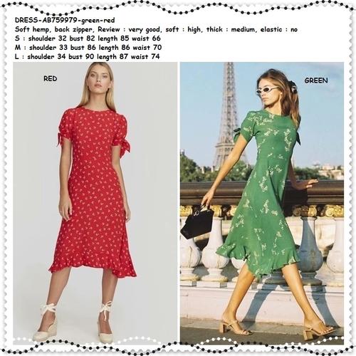 Jual AB759979 Summer Mini Dress Bunga 