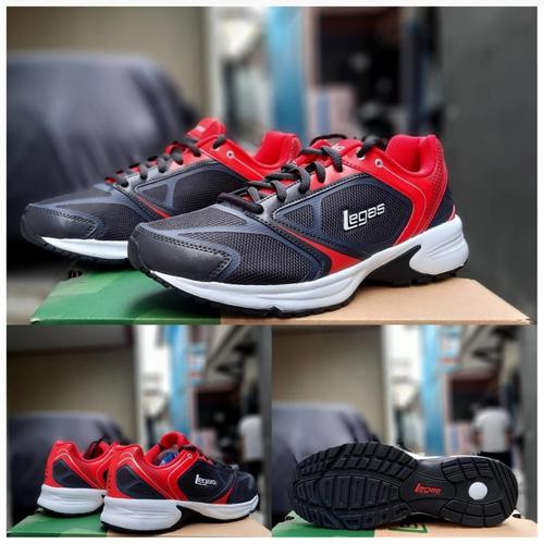 Foto Produk Sepatu running League Legas original olahraga futsal - Merah Hitam dari Onlinejaya