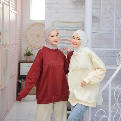 Sweater Wanita - Sweater Oversize Korea 