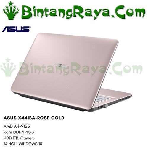 Foto Produk Laptop Asus X441BA AMD A4-9125 Ram 4GB HDD 1TB DVD Win.10 dari bintang raya depok