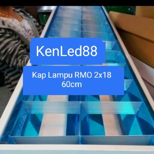 Jual Kap Lampu RMO 2x18/2x8w Housing TL Neon Led Outbow 60cm 2Lampu ...