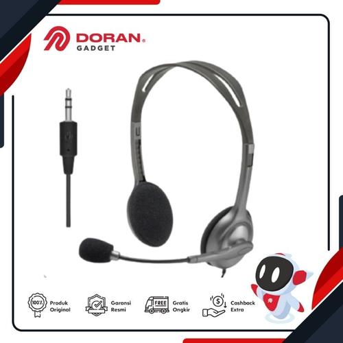 Foto Produk Logitech H111 Wired Stereo Headset with Noise Cancelling Microphone dari Doran Gadget