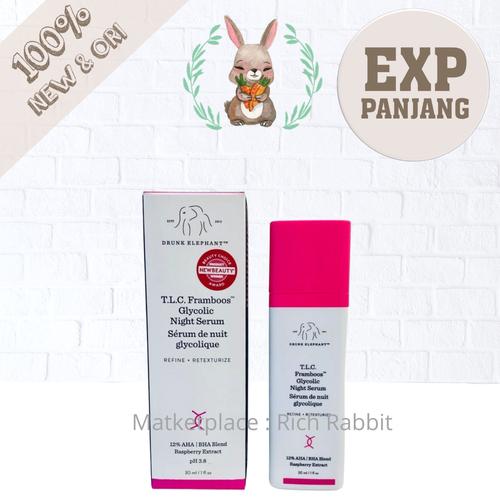 Gambar Drunk Elephant T.L.C. Framboos™ Glycolic Night Serum 30 ml TLC dari Rich Rabbit Jakarta Barat Tokopedia