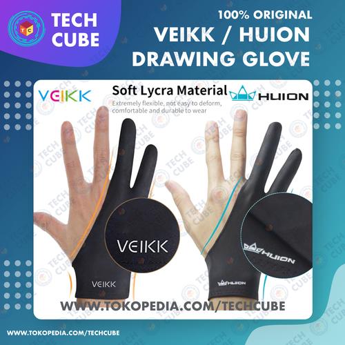 Gambar Drawing Glove Sarung Tangan Gambar Untuk Pen Tablet Veikk Huion Wacom - VEIKK dari Tech Cube Store undefined Tokopedia