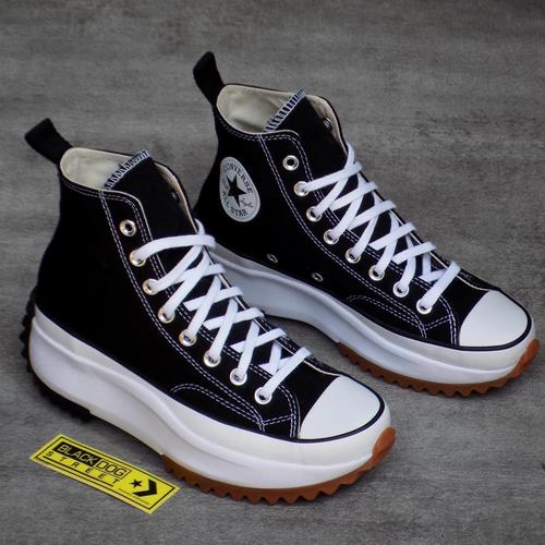 converse run star black
