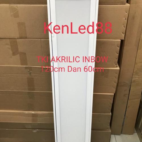 Jual Kap Lampu TKI AKRILIK 2x18/2x8 Housing TL Neon Led Inbow Akrilic ...