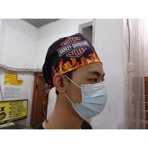 Headcap medicap kitchen cap topi dokter 