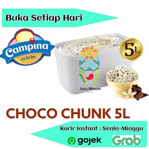 Jual CAMPINA ICE CREAM 5L CHOCOLATE CHUNK / COKLAT 5 LITER ES KRIM