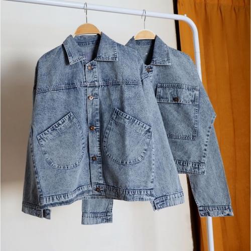 Jual JAKET JEANS WANITA SNOW ACID 