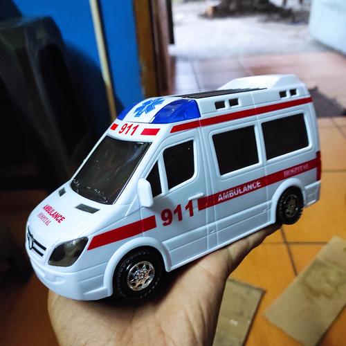 Gambar MOBIL AMBULANCE HOSPITAL 911 MAINAN ANAK dari Winona Toys Kota Bandung Tokopedia