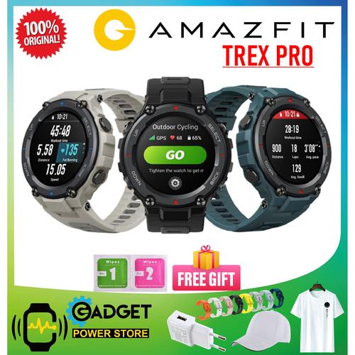 Promo AMAZFIT T REX PRO Garansi Resmi Original 10 ATM Military TREX Pro -  Meteorite Black, Jam+AG+Bonus - Jakarta Utara - Gadget Power Store |  Tokopedia