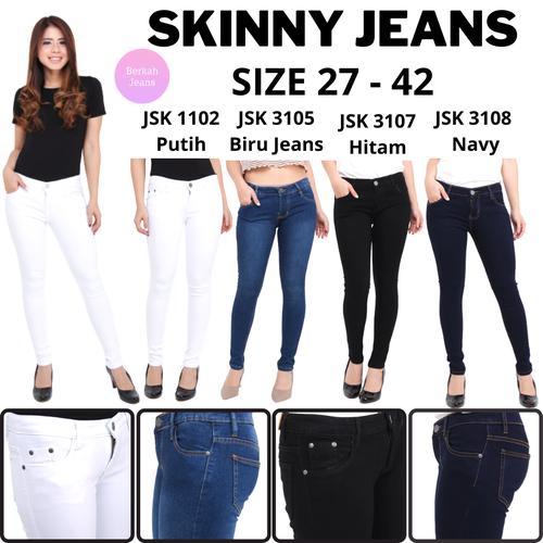 Size 27-42) Mid-Rise Skinny Jeans JSK 
