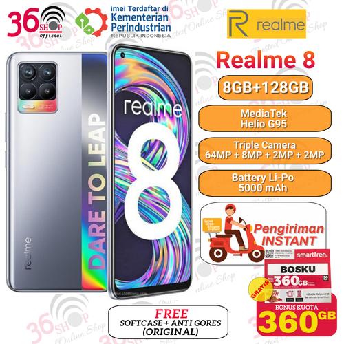 Gambar Realme 8 8GB+128GB Garansi Resmi Realme Indonesia - Black 4G dari 36shop Jakarta Barat Tokopedia