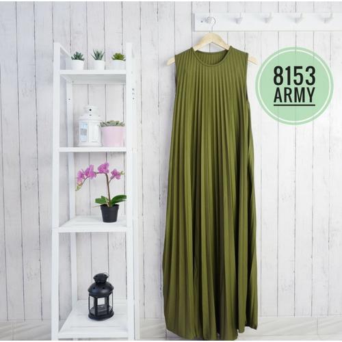 Foto Produk Zara Dress Plisket | Gamis Plisket (Varian 2) - Army dari Mayzaa