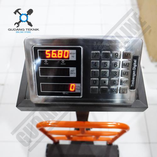 Jual Timbangan Duduk Digital 300Kg / Wesco TD-300 Digital Scale 300 Kg ...