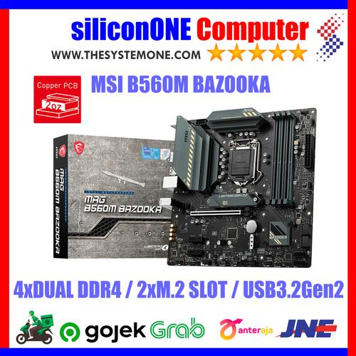 Gambar MSI B560M BAZOOKA dari silicon ONE Computer Kota Bandung Tokopedia