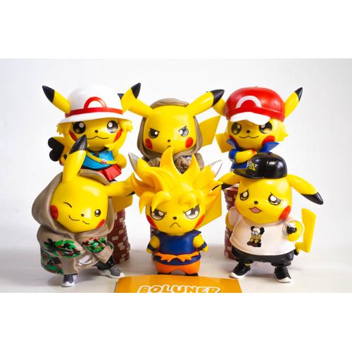 Gambar Figure Set Pikachu Costum Ash Pikacu Pokemon goku kaws Bathing Ape - 1 PCS Random dari Boluner-Shop Jakarta Barat Tokopedia