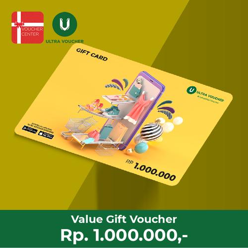 Gambar Ultra Voucher Fisik Nominal Rp 1.000.000 (Special Gift Card) dari Ultra Voucher Jakarta Selatan Tokopedia