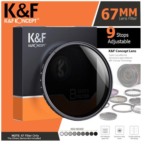 Gambar KNF Concept 67mm Lens Filter Variable ND2-400 Fader Filter K&F Concept dari MACRO Jakarta Utara Tokopedia